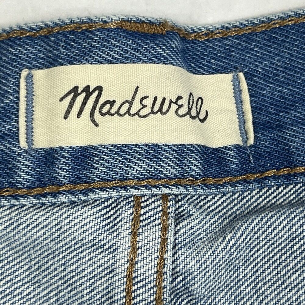 Madewell Relaxed Denim Button Fly High Rise Cutoff Jean Shorts Women’s 31 - Picture 6 of 8